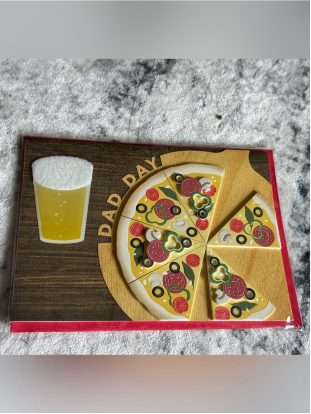 Papyrus Father’s Day Card - Fun Pizza & Beer Design
